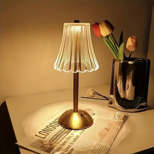 TEST - Golden Retro Touch Table Lamp - Auction