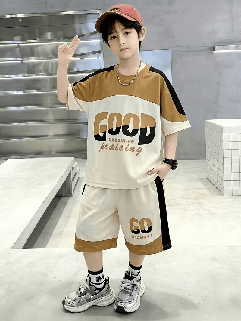  Boys' 2pcs Set, Summer Sp...